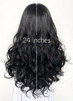 Wavy Black Lace Front Synthetic Wig LF110