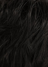 Black Straight Pixie Lace Front Synthetic Men's Wig LF1312B