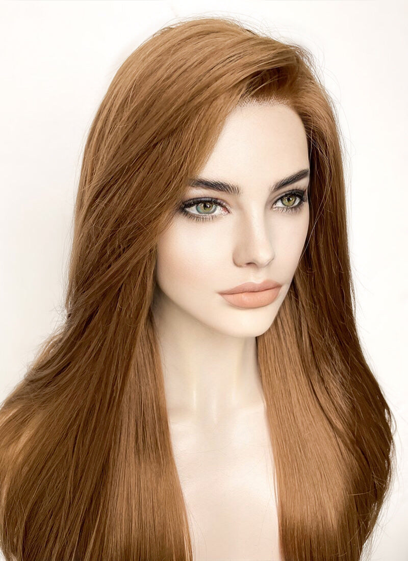 Brown Straight Lace Front Synthetic Wig LF1315