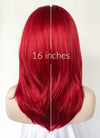 Red Straight Lace Front Synthetic Wig LF1324