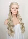 Game of Thrones Daenerys Targaryen Light Ash Blonde Braided Lace Front Synthetic Wig LF2039