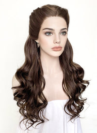 Brunette Braided Lace Front Synthetic Wig LF2084