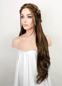 Brunette Braided Lace Front Synthetic Wig LF2090