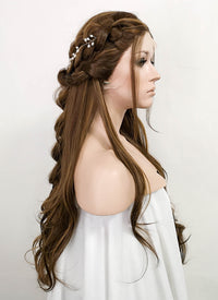 Brunette Braided Lace Front Synthetic Wig LF2090