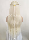 House of the Dragon Rhaenyra Targaryen Platinum Blonde Braided Lace Front Synthetic Wig LF2119