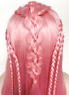 Pastel Pink Braided Lace Front Synthetic Wig LF2142