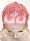 Pastel Pink Braided Lace Front Synthetic Wig LF2142