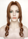 Final Fantasy Aerith Gainsborough Chestnut Brown Braided Lace Front Synthetic Wig LF2143