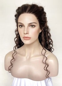 Star Wars Padm¡§| Amidala Brunette Braided Lace Front Synthetic Wig LF2144
