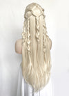 Platinum Blonde Braided Lace Front Synthetic Wig LF2152