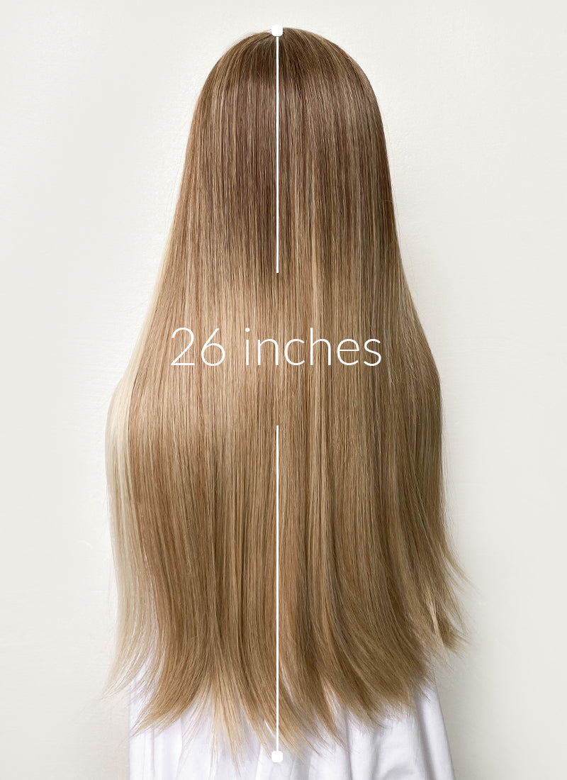 Long brown discount kanekalon wig