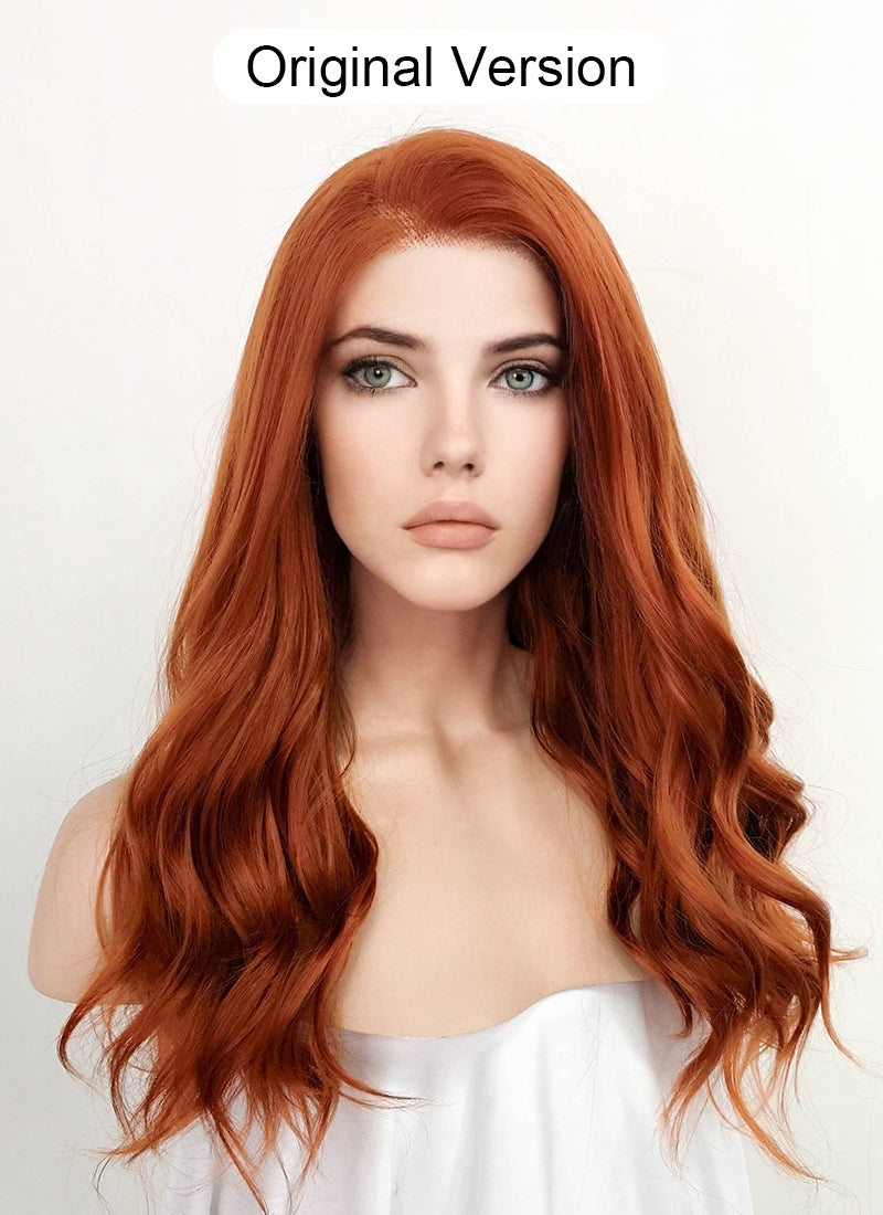 Marvel Black Widow Ginger Wavy Lace Front Synthetic Wig LF3229