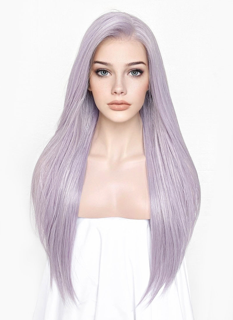 Pastel Purple Straight Lace Front Kanekalon Synthetic Wig LF3239