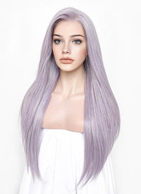 Pastel Purple Straight Lace Front Kanekalon Synthetic Wig LF3239