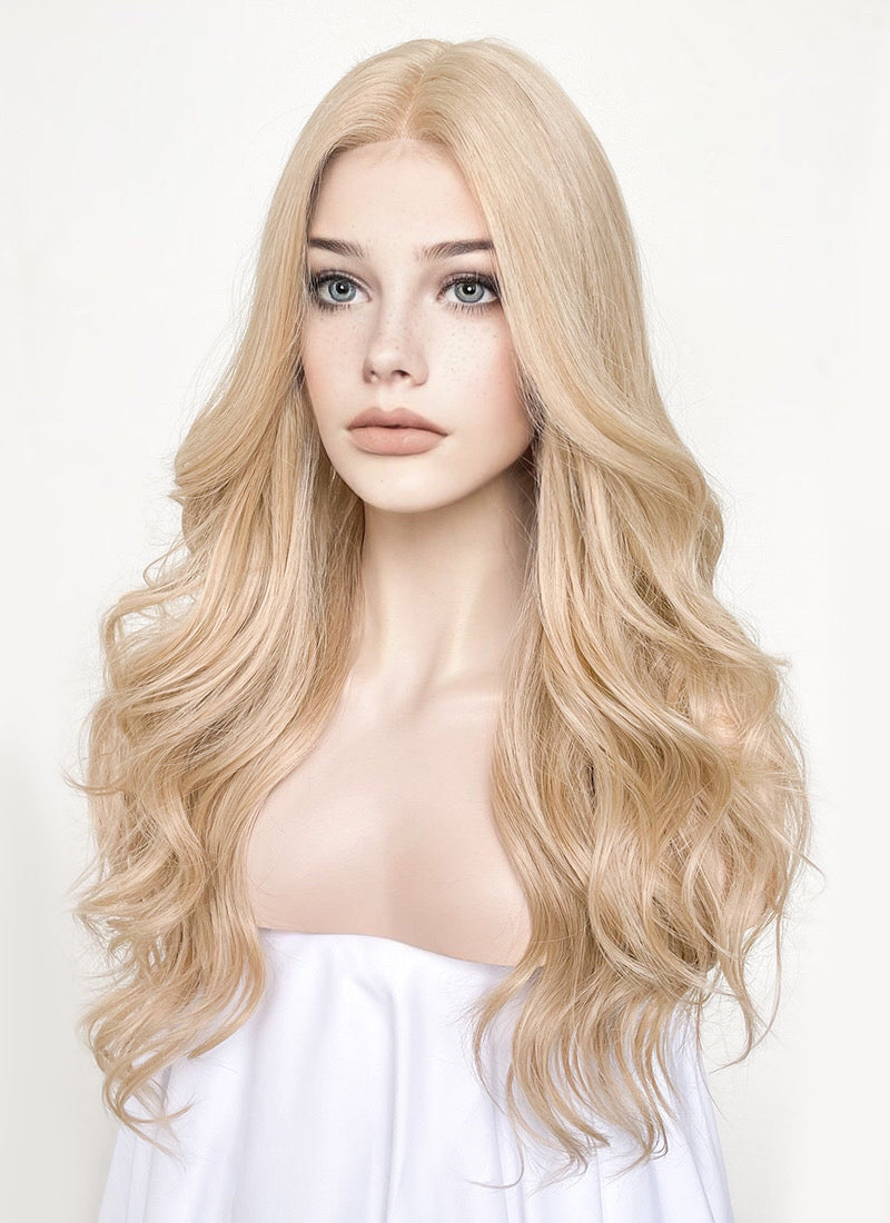 Blonde Wavy Lace Front Kanekalon Synthetic Wig LF3241