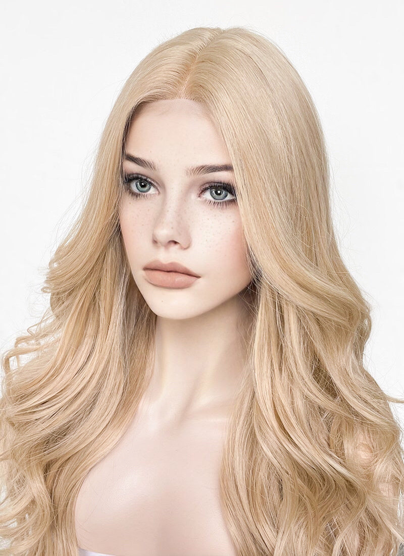 Blonde Wavy Lace Front Kanekalon Synthetic Wig LF3241