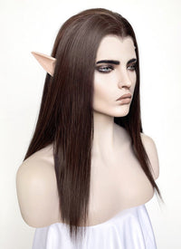 Critical Role The Legend of Vox Machina Vax'ildan Brunette Straight Lace Front Synthetic Wig LF3276