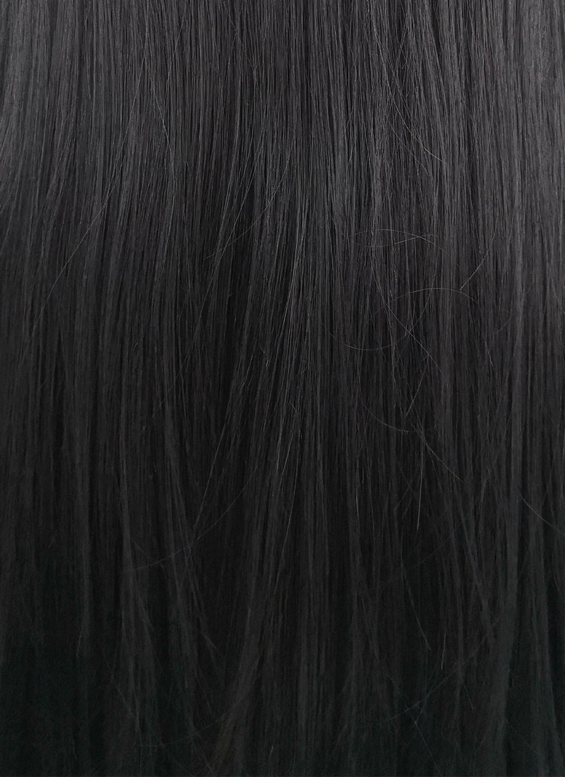Straight Jet Black Lace Front Synthetic Wig LF327 - Wig Is Fashion
