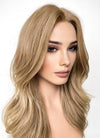 Two Tone Blonde Wavy Lace Front Synthetic Wig LF3287