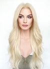 Barbie Light Blonde Curtain Bangs Wavy Lace Front Synthetic Wig LF3299A