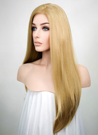 Straight Medium Blonde Lace Front Synthetic Wig LF331