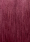 Burgundy Curtain Bangs Straight Lace Front Synthetic Hair Wig LF3328