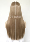 Ash Brown Straight Lace Front Kanekalon Synthetic Hair Wig LF3329