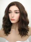 Brunette Wavy Lace Front Synthetic Wig LF407