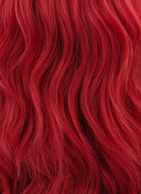 Red Wavy Lace Front Synthetic Wig LF408 - Wig Is Fashion