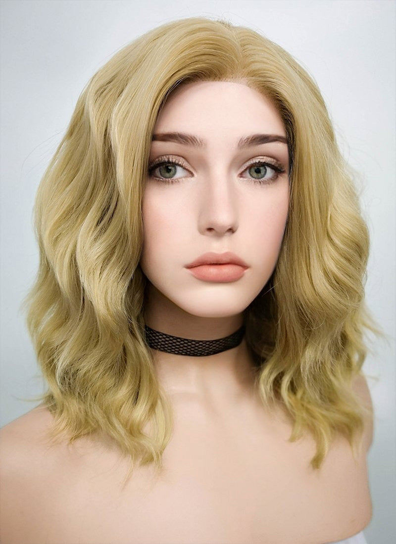 Blonde Wavy Lace Front Synthetic Wig LF418