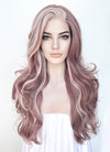 Two Tone Pink Wavy Lace Front Synthetic Wig LF5148