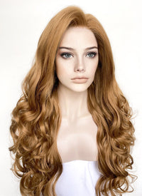 Brown Wavy Lace Front Synthetic Hair Wig LF5172