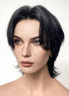 Jet Black Wolf Cut Lace Front Synthetic Men's Wig LF6016