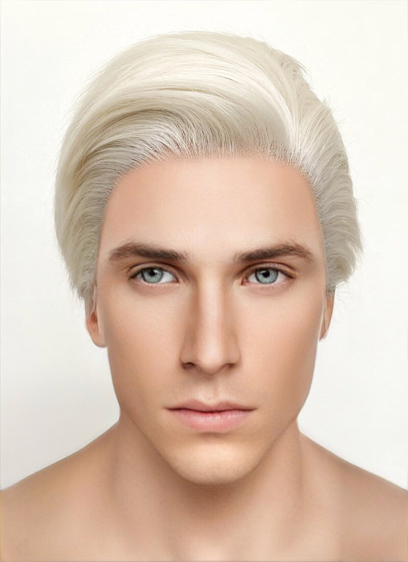 Barbie Ken Platinum Blonde Straight Lace Front Synthetic Men's Wig LF6023