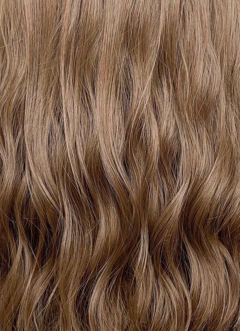 Brunette Wavy Lace Front Kanekalon Synthetic Wig LF7000