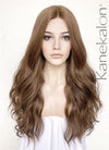 Brunette Wavy Lace Front Kanekalon Synthetic Wig LF7000
