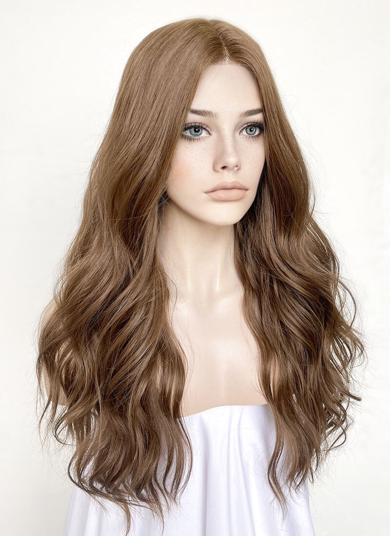 Brunette Wavy Lace Front Kanekalon Synthetic Wig LF7000