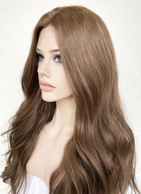 Brunette Wavy Lace Front Kanekalon Synthetic Wig LF7000