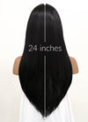 Straight Jet Black Lace Front Synthetic Wig LFB002 - Wig Is Fashion