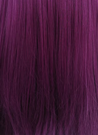 Straight Dark Purple Lace Front Synthetic Wig LFB029 - Wig Is Fashion