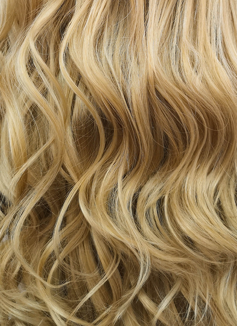 Wavy Golden Blonde Lace Front Synthetic Wig LFB119 - Wig Is Fashion Australia