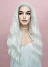 Wavy White Lace Front Synthetic Wig LF388