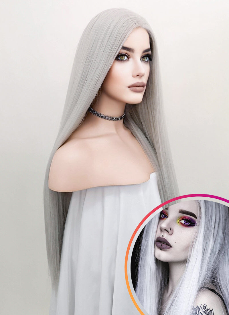 Long gray hotsell wigs for sale