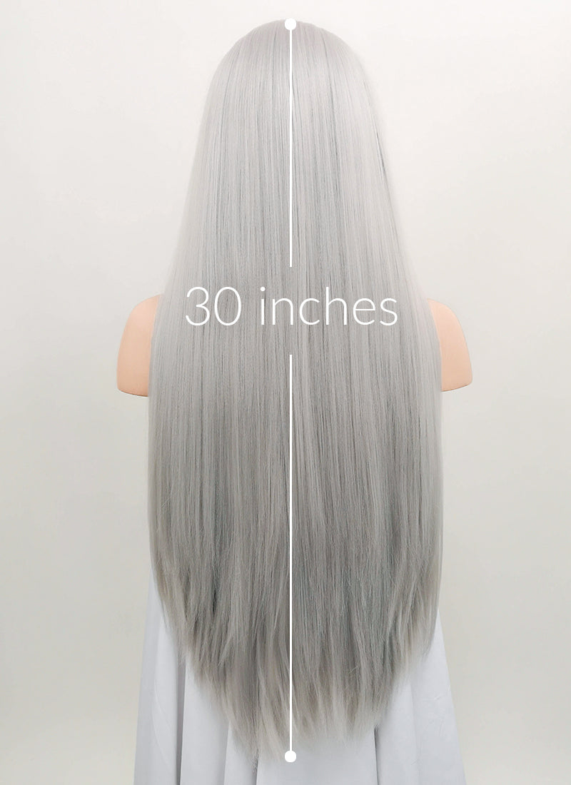 Long silver wig best sale jellyneo