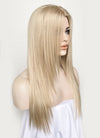 Ash Blonde Straight Hush Layered Cut Lace Front Synthetic Wig LFK5536A