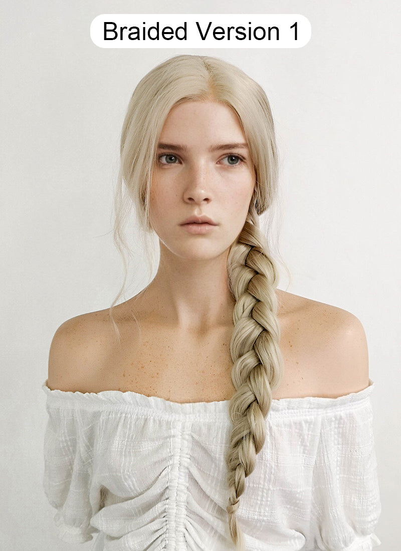 The Lord of the Rings The Rings of Power Galadriel Ash Blonde Wavy Lace Front Synthetic Wig LFK5539
