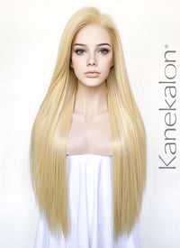Blonde Straight 13" x 6" Lace Top Kanekalon Synthetic Hair Wig LFK5546