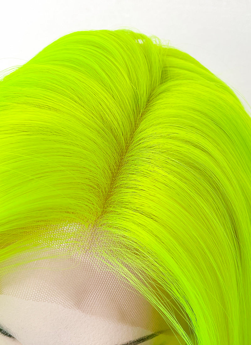 Neon Green Straight 13" x 6" Lace Top Synthetic Wig LFS020