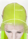 Neon Green Straight 13" x 6" Lace Top Synthetic Wig LFS020