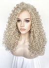 Ash Blonde Curly Lace Front Synthetic Wig LFK5553